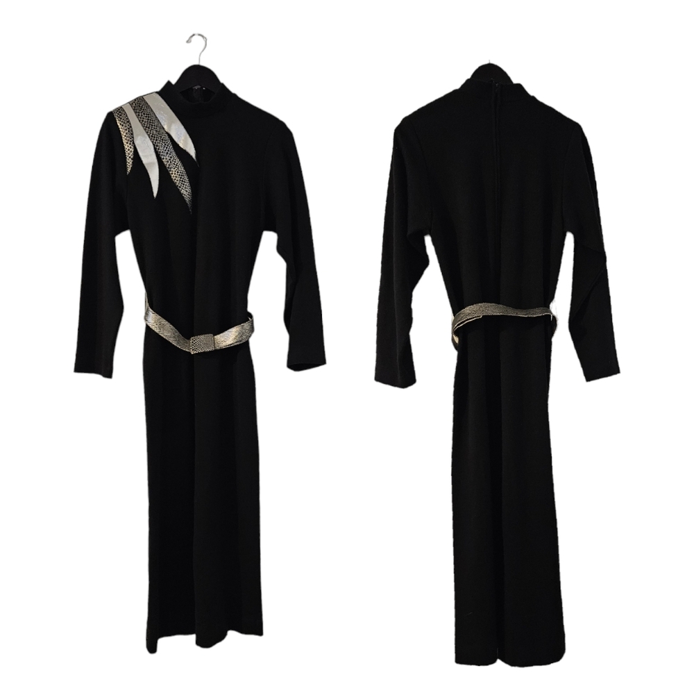 Vintage Eric Ryan women's black dress